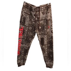 Scarface X Shoe Palace "The World Is Yours" Bandana Print Jogger Brown Sz Medium